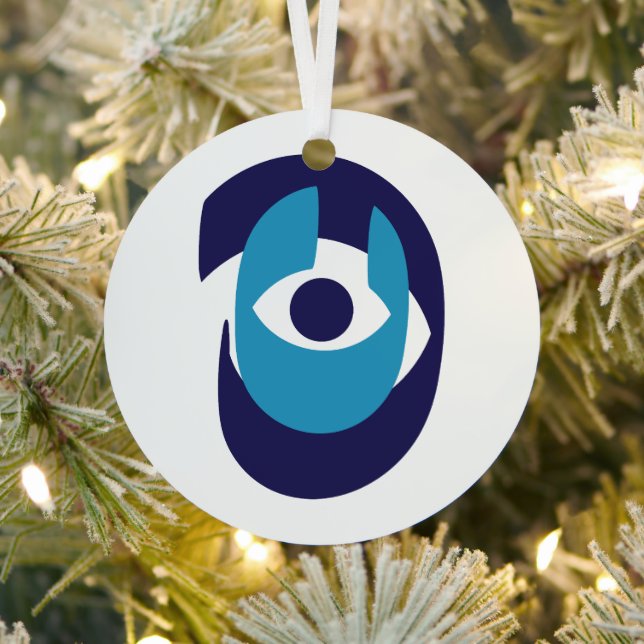 Evil Eye Christmas Ornament – Modern Nazar Amulet (Insitu)
