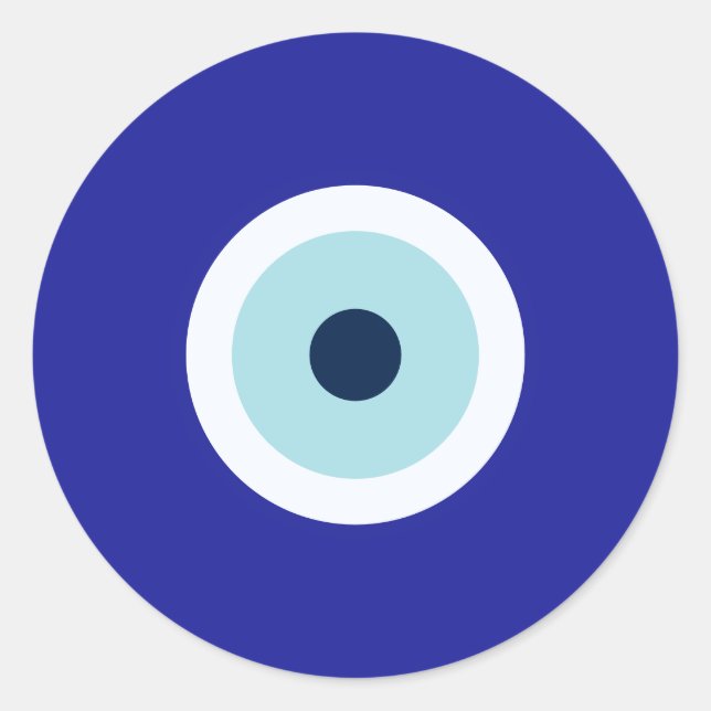 Evil Eye Classic Round Sticker (Front)