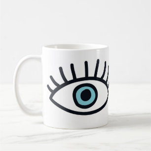 Evil eye coffee mug
