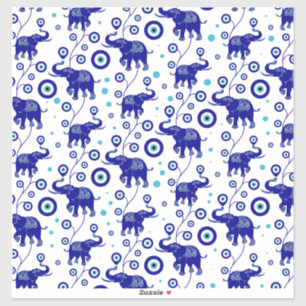 Evil Eye Elephant Good Luck amulet pattern