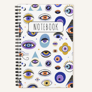 Evil Eye for Good Luck Protection Spiral Notebook