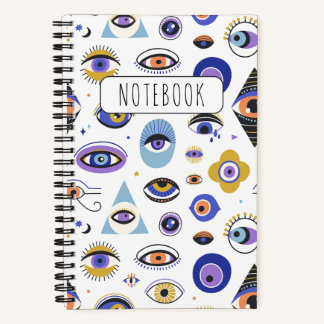 Evil Eye for Good Luck Protection Spiral Notebook
