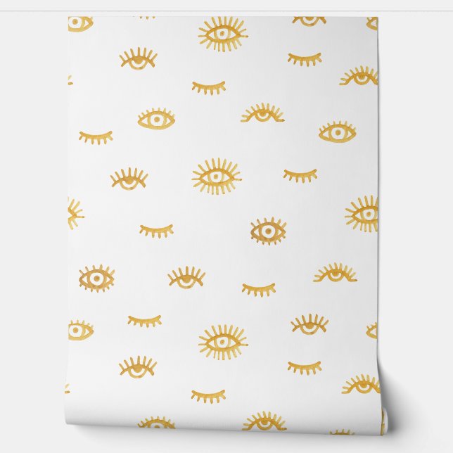 Evil Eye Golden Wallpaper (Unrolling)