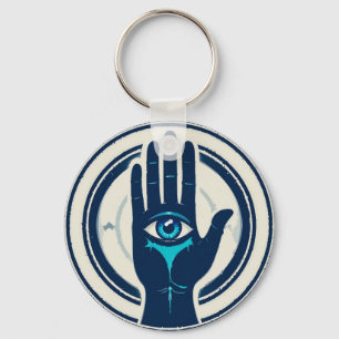 🧿 Evil Eye Hand Protection Charm Gift 🔑 Key Ring