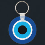 Evil Eye keychain - Blue Mati<br><div class="desc">Evil Eye keychain - Blue Mati key chain gift. Greek Turkish symbol of good luck and protection.</div>