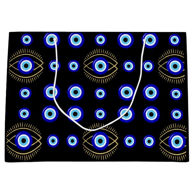 Evil Eye  Large Gift Bag (Front)