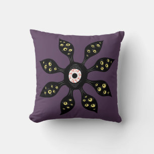 Evil Eye Monster Creepy Weird Gothic Art Cushion