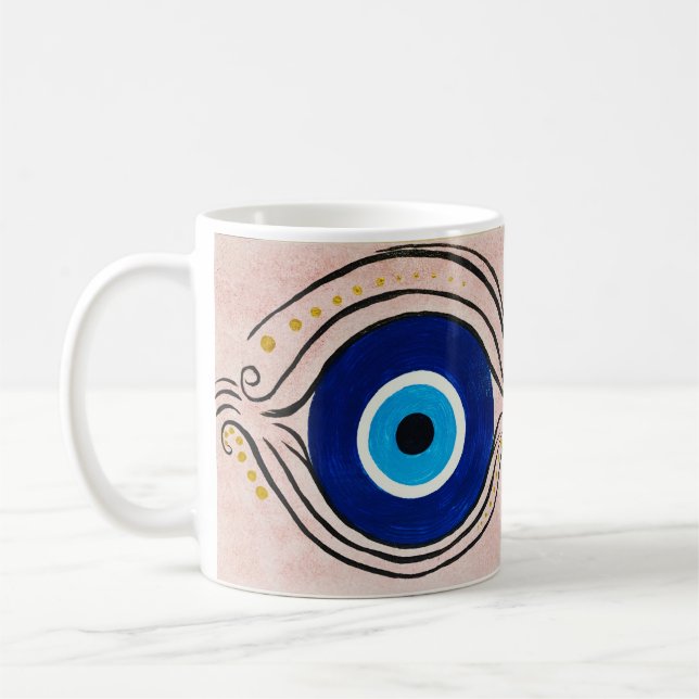 Evil Eye, Nazar Coffee Mug (Left)