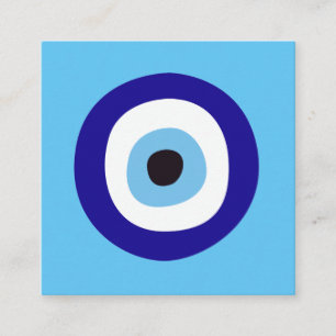 Evil Eye Nazar Protection Good Karma Pass Along Square Business Card
