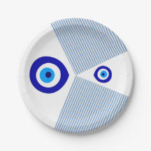 "Evil Eye" Paper Plate