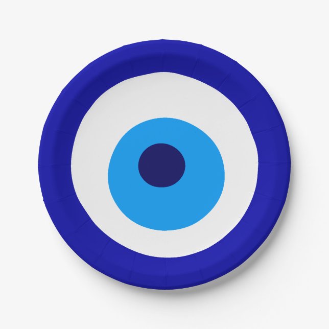 "Evil Eye" Paper Plate (Front)