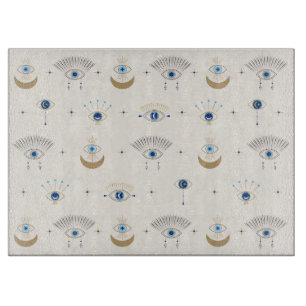 Evil Eye Pattern Cutting Board