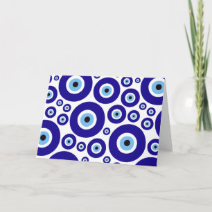 Evil Eye Pattern, Greek Eye, Turkish Eye, Nazar Card