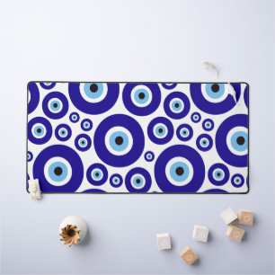 Evil Eye Pattern, Greek Eye, Turkish Eye, Nazar Desk Mat