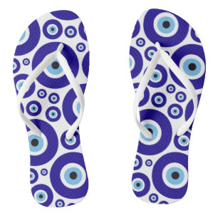 Evil Eye Pattern, Greek Eye, Turkish Eye, Nazar Jandals