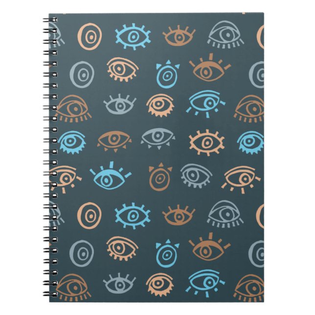 Evil Eye Pattern Notebook (Front)