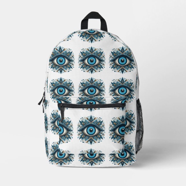 Evil eye printed backpack (Front)