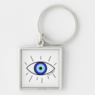 EVIL EYE PROTECTION KEYCHARM KEY RING