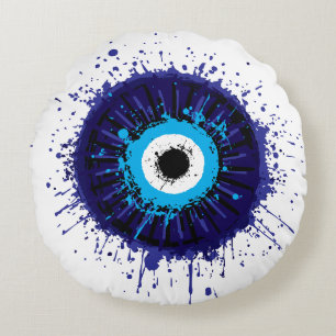 Evil Eye Protection Round Cushion