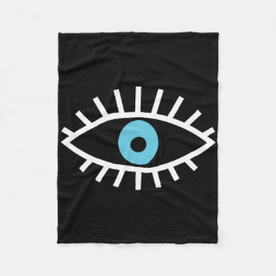 Evil Eye Protection Spiritual Aesthetic Yoga Esote Fleece Blanket