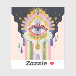 Evil Eye Rainbow Drip Protection Charm