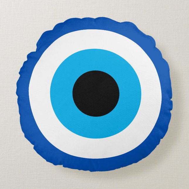 Evil Eye Round Cushion (Front)