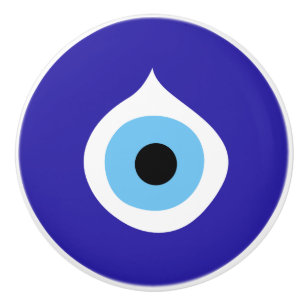 evil eye symbol ancient nazar fatima talisman char ceramic knob