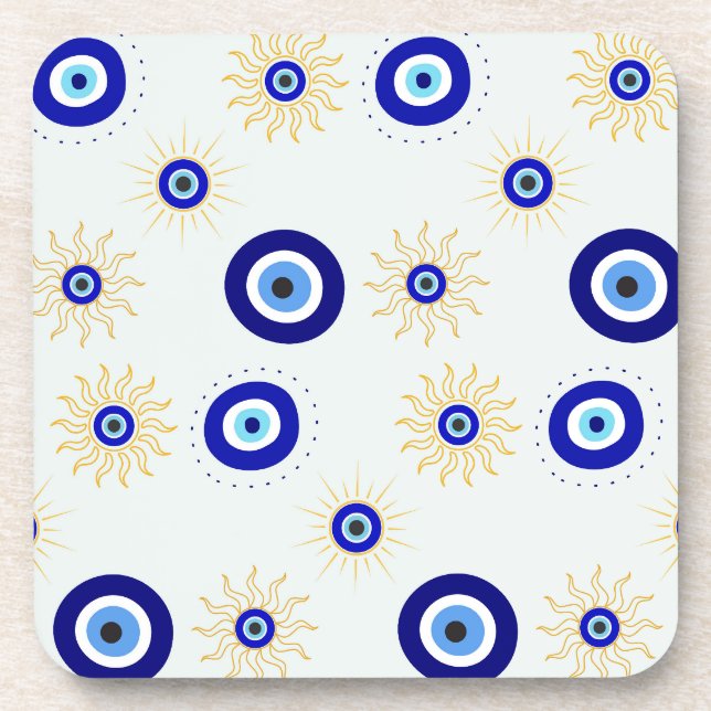 Evil Eye Symbol Coaster (Front)