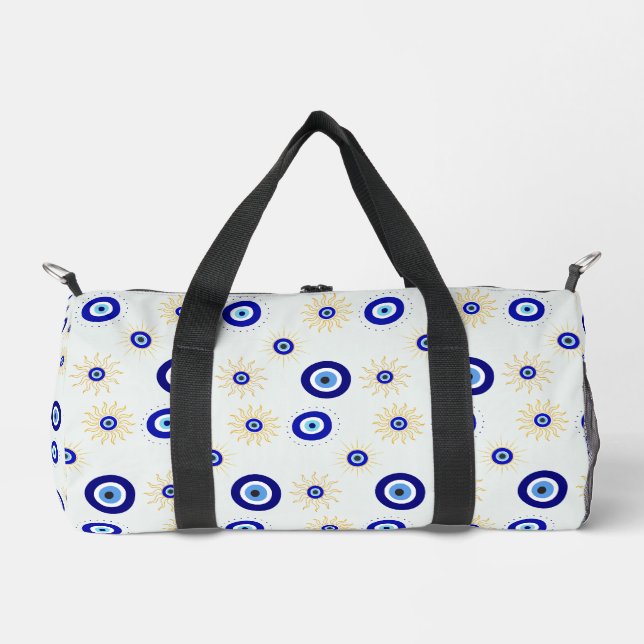  Evil Eye Symbol Duffle Bag (Front)