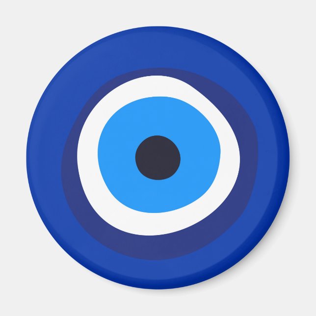 evil eye symbol greek turkish arab talisman magnet (Front)