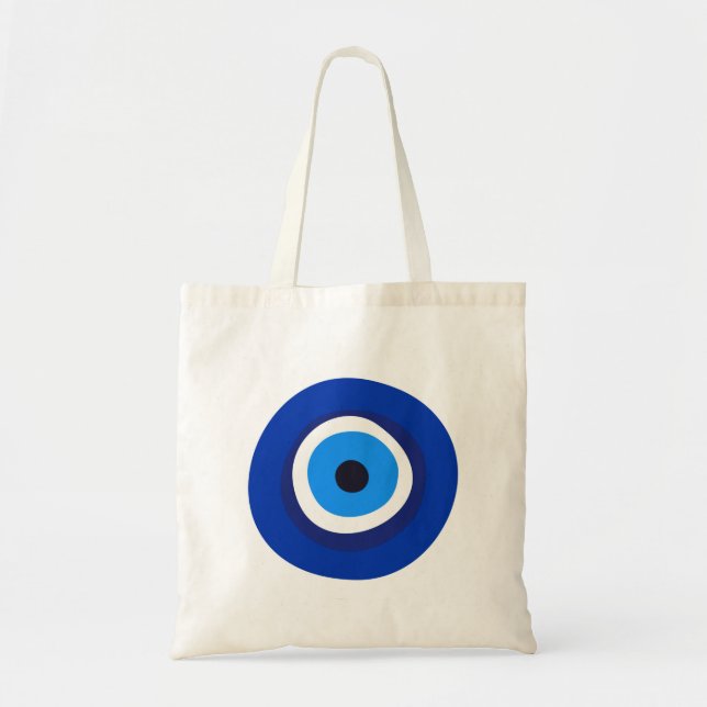 evil eye symbol greek turkish arab talisman tote bag (Front)