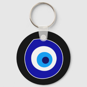 Evil eye symbol key ring