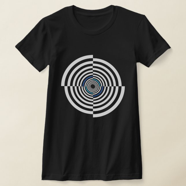 Evil Eye symbol, optical illusion T-Shirt (Laydown)