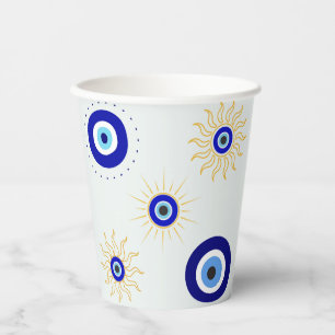 Evil Eye Symbol Paper Cups