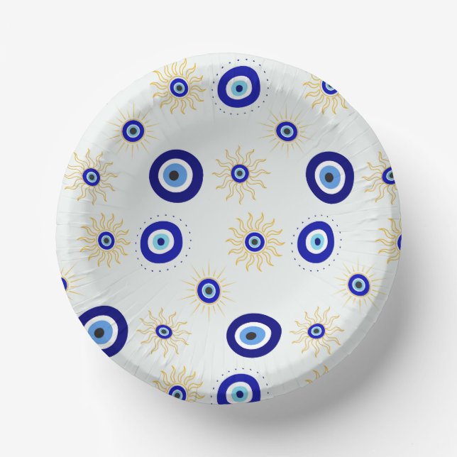 Evil Eye Symbol Paper Plate (Front)