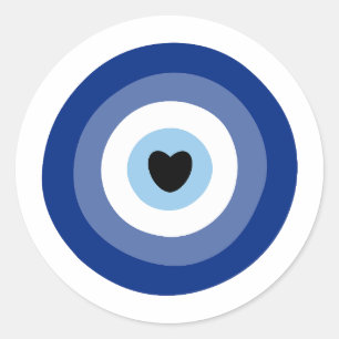 Evil Eye Symbol Protection Classic Round Sticker