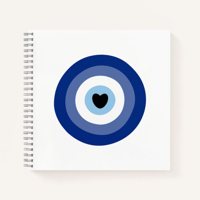 Evil Eye Symbol Protection Notebook (Front)