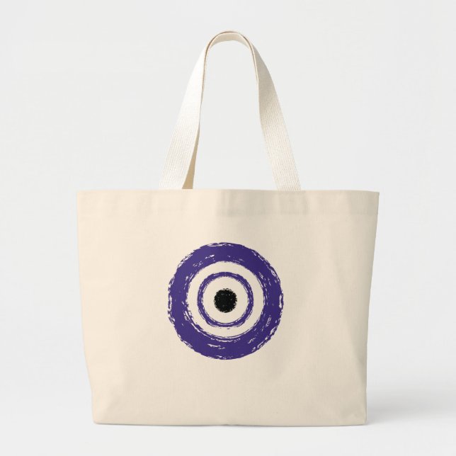 Evil Eye t-shirt Large Tote Bag (Front)