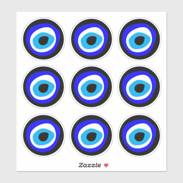 Evil Eye Talisman & Arabic amulet /Greek charm BL (Sheet)