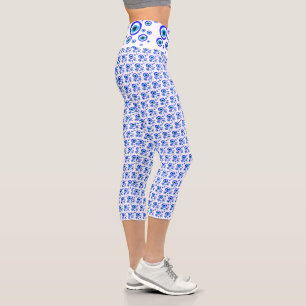 Evil Eye Talisman & Arabic Amulet Greek / Turkish Capri Leggings