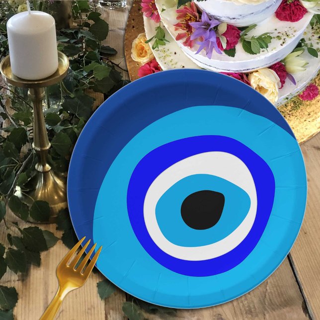Evil Eye Talisman & Arabic Amulet /Greek, Turkish Paper Plate (Creator Uploaded)