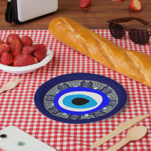Evil Eye Talisman & Arabic Amulet /Turkish, Greek  Paper Plate