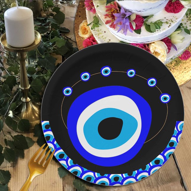 Evil Eye Talisman & Arabic Amulet /Turkish, Greek Paper Plate (Creator Uploaded)