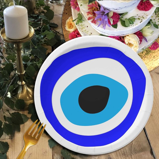 Evil Eye Talisman & Arabic Amulet /Turkish, Greek  Paper Plate (Creator Uploaded)
