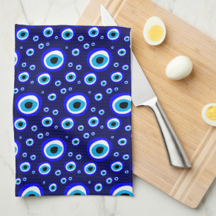 Evil Eye Talisman & Arabic Amulet /Turkish, Greek Tea Towel