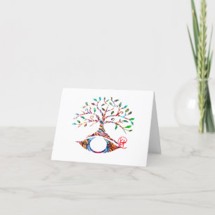 Evil Eye Tree of Life Graffiti Art Cards