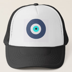 Evil eye trucker hat