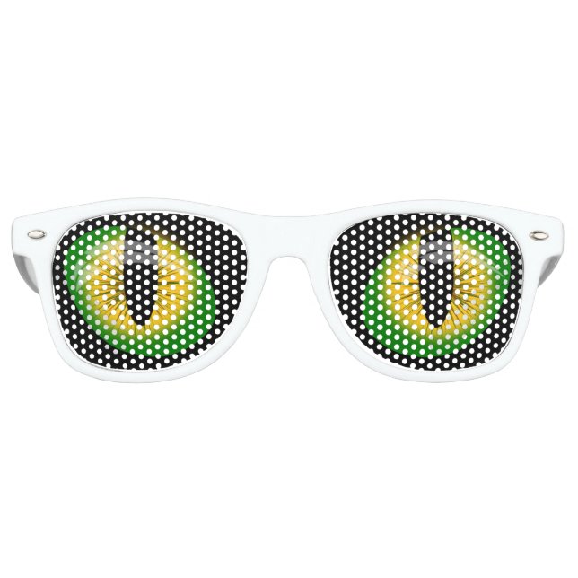 Evil eyes retro sunglasses (Front)