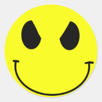 Evil face Sticker