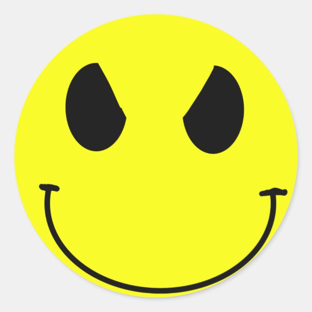 Evil face Sticker (Front)
